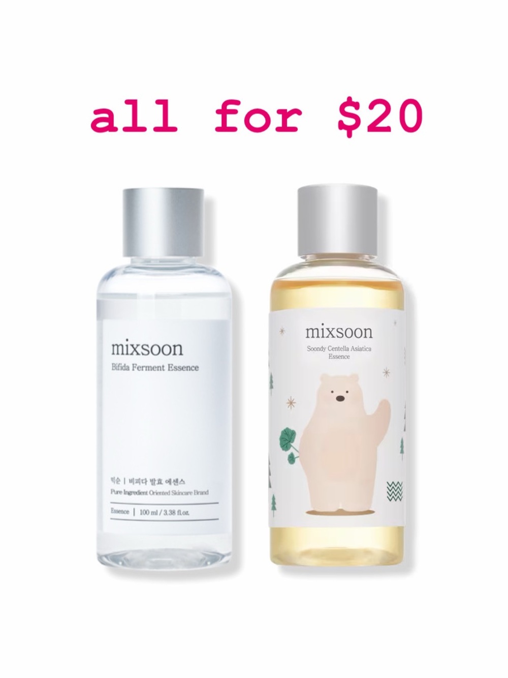 MIXSOON DUO- - Soondy Centella Asiatica Essence + Bifida